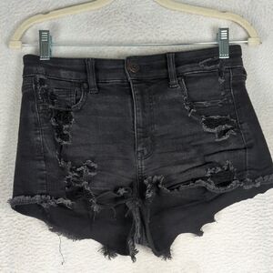 American Eagle Women's Distressed Hi-Rise Shorts Size‎ 4